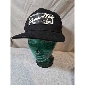 Chemical Guys Auto Detailing Supplies Black Snapback Hat Cap